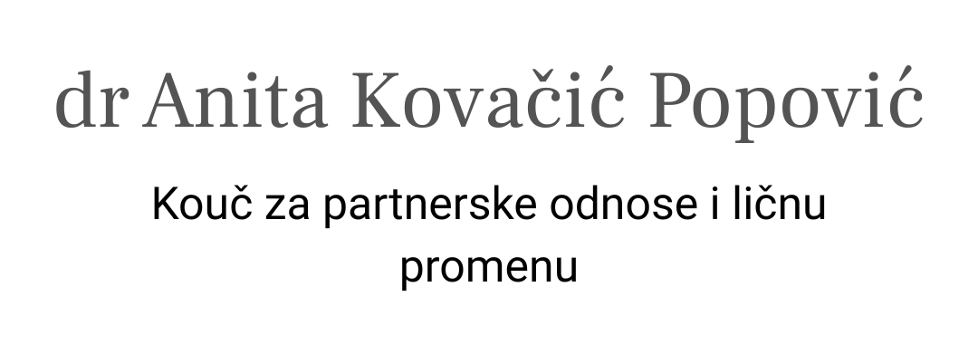 dr Anita Kovačić Popović – kouč za partnerske odnose